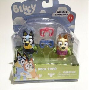 Bluey Pool Time 2 Pack Figures with Bluey and Bingo Moose Toys